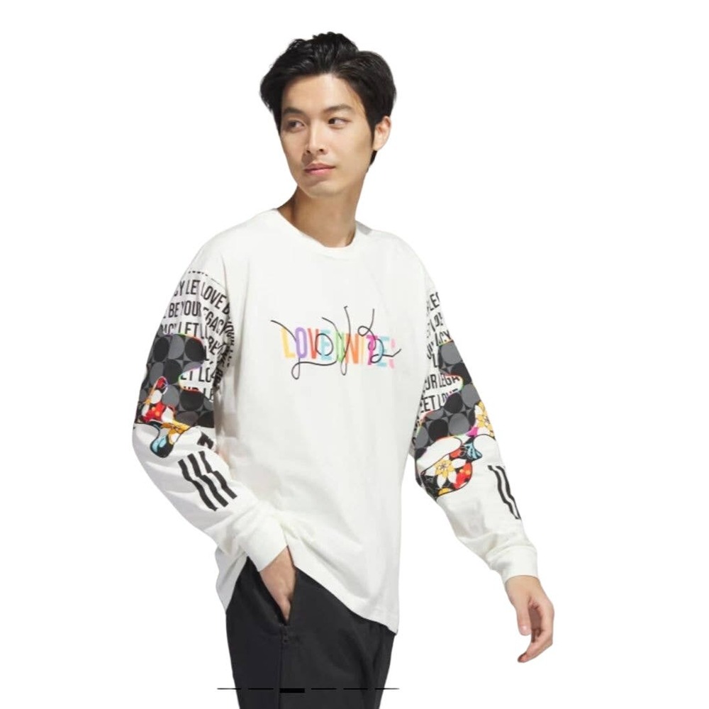 Adidas Long Sleeve Graphic Pride Let Love Be Your Legacy Unisex T'shirt HZ3120 M